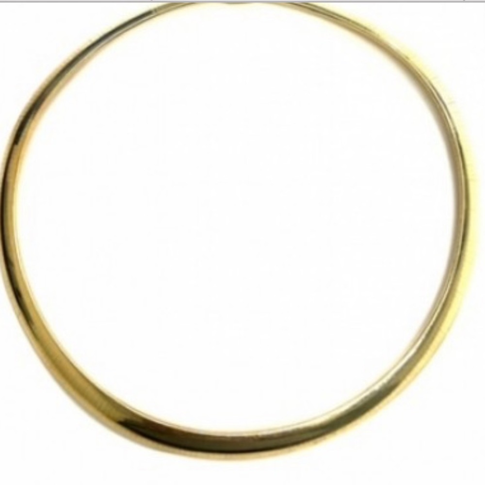 14K Omega Choker Solid Yellow Gold Necklace 51.6 Grams - Picture 6 of 7